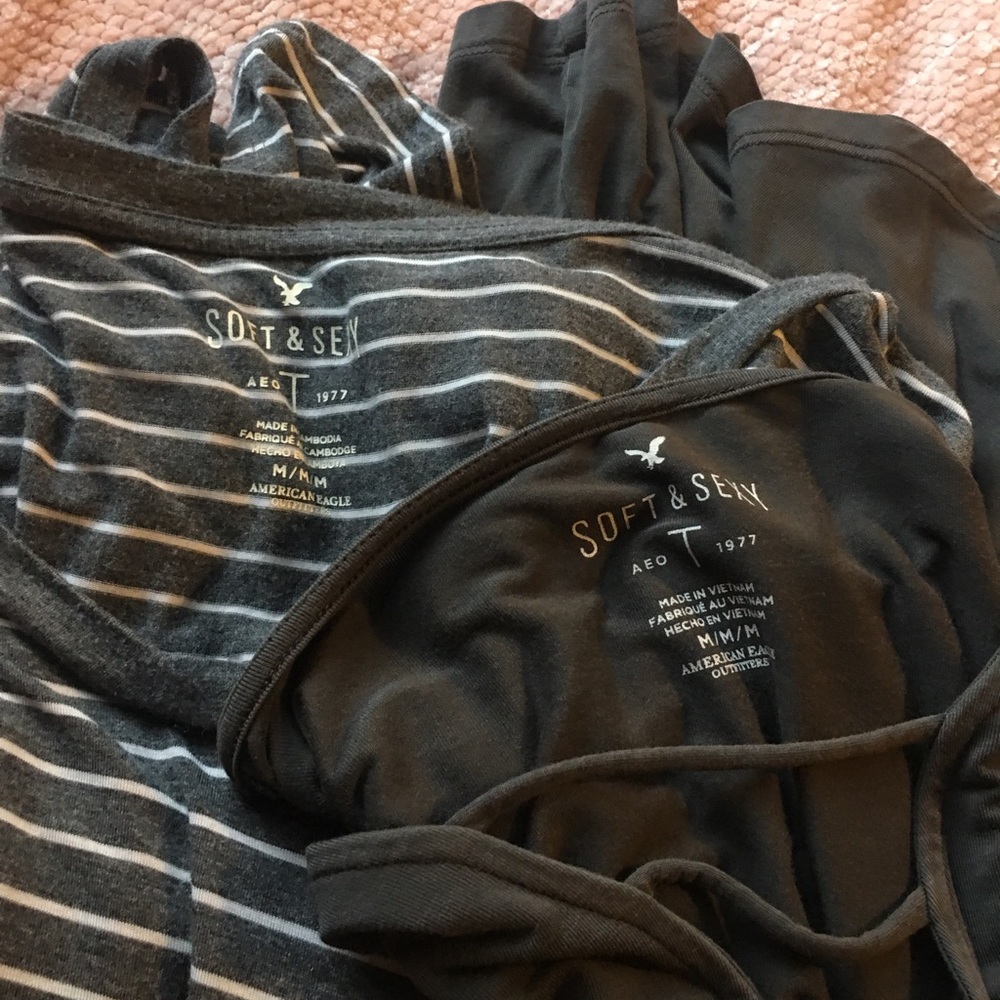 american eagle soft & sexy long sleeve bundle - Picture 4 of 6